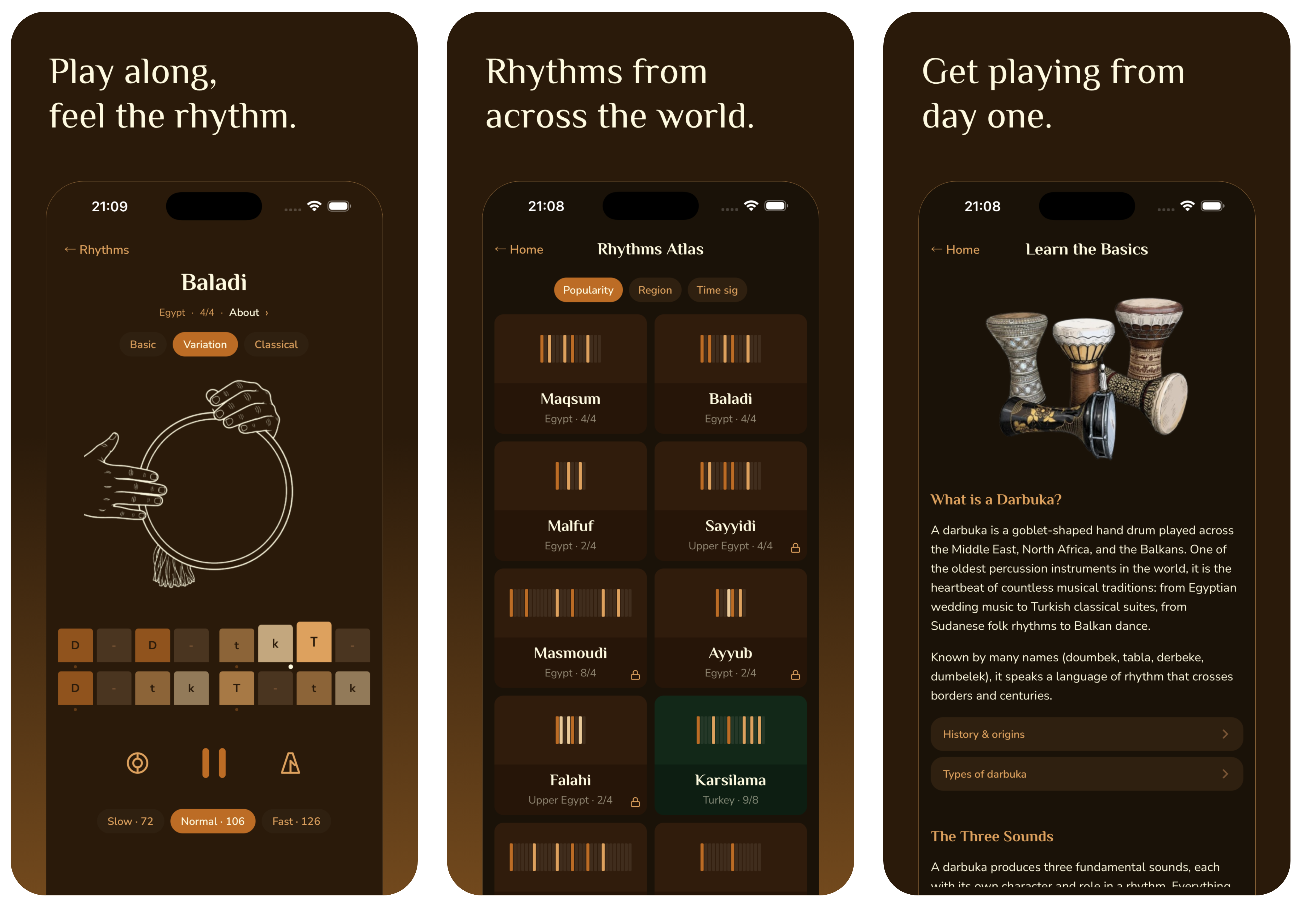 Darbuka Companion app